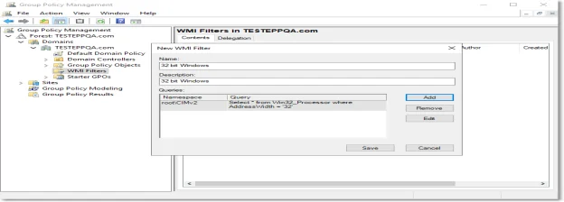 32-bit Windows Management Instrumentation Filters Wizard