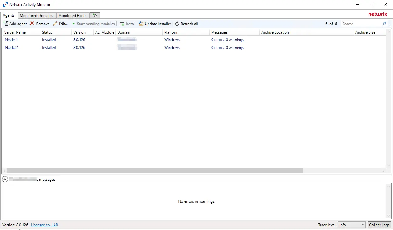 Single Role WinCluster Agents