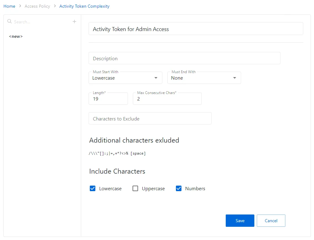 Add Activity Token