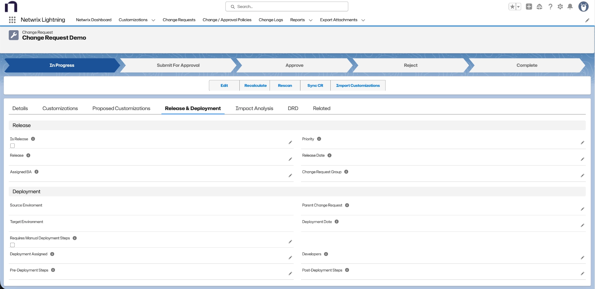 Release and Deployment section