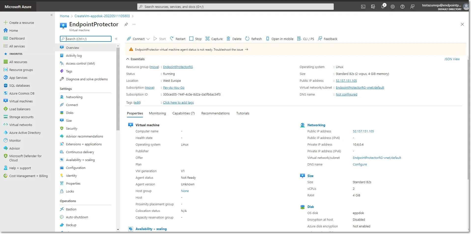 Connecting the IP to the Endpoint Protector Image