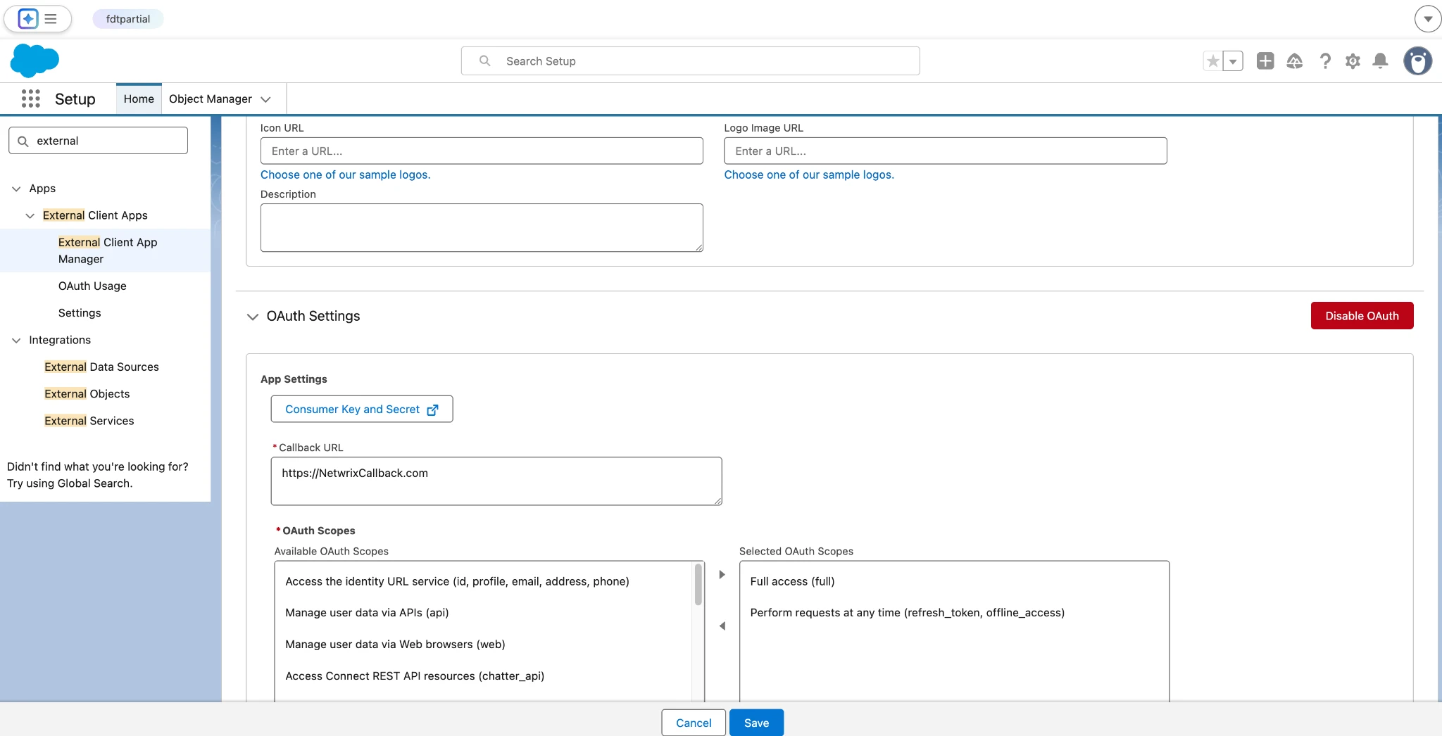 Click Manage Consumer Details
