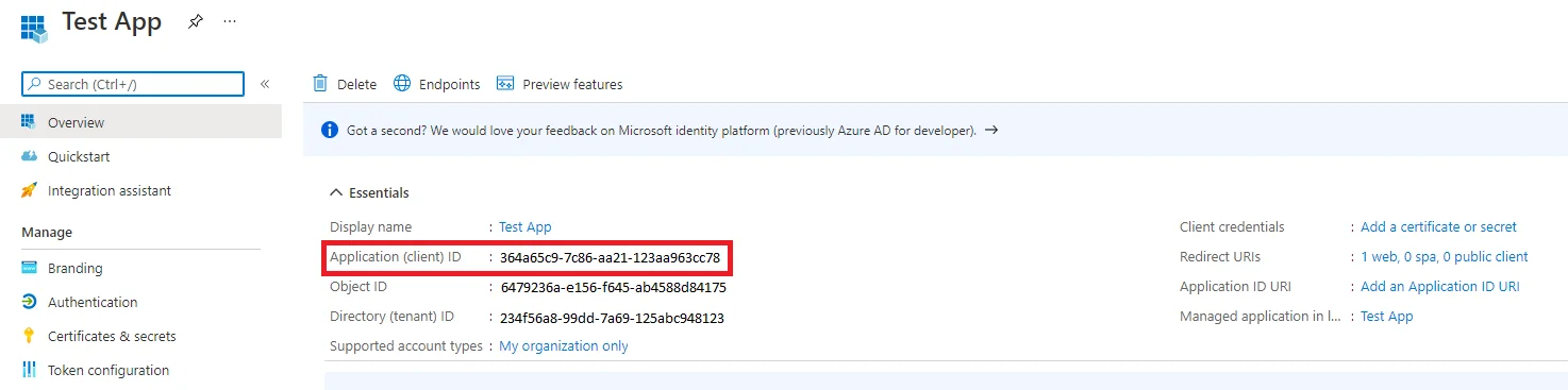 Azure AD Export - New ApplicationId