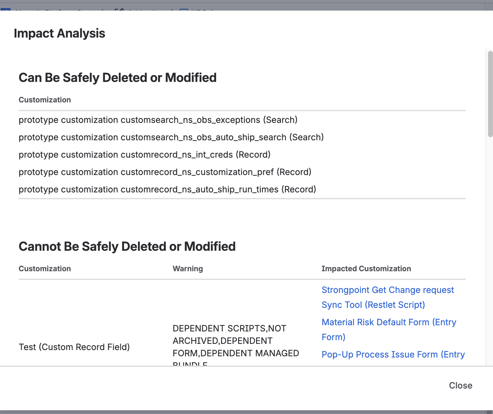 Jira Forge Impact Analysis Data