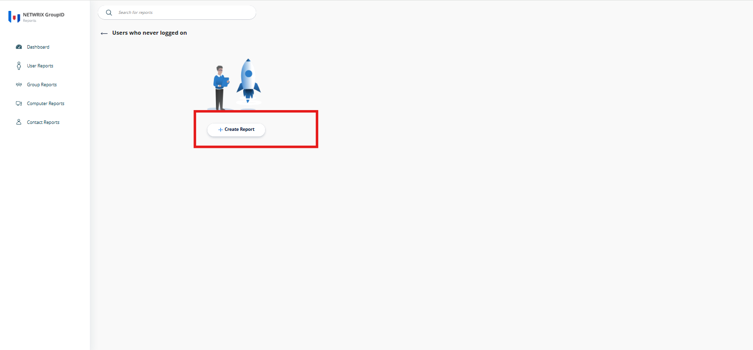 Create Report button