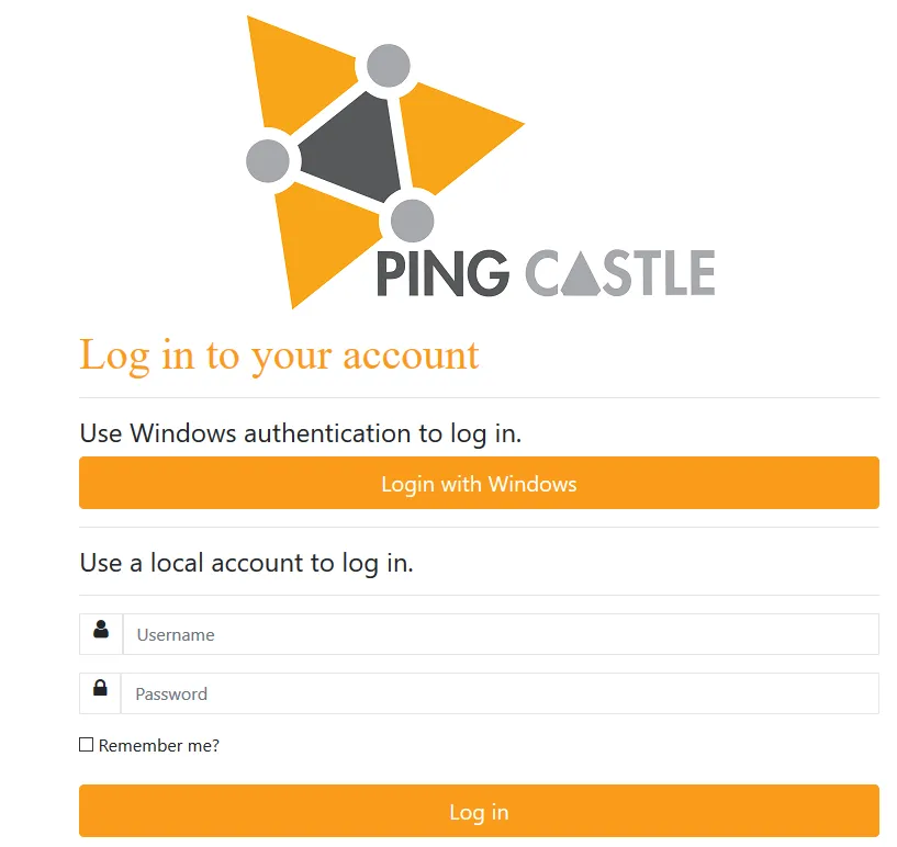 Login page without password option