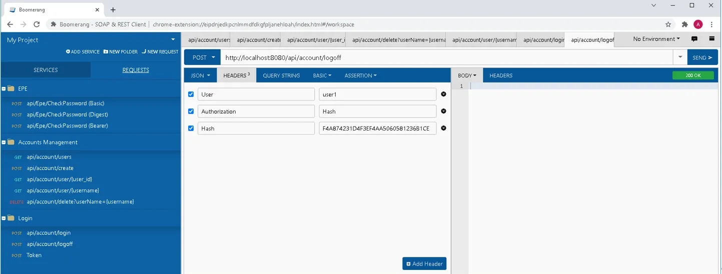 POST api/account/logoff (Digest)