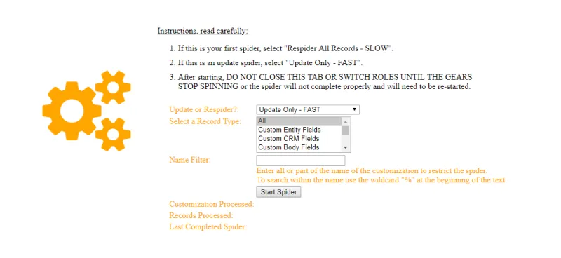 Spider Options